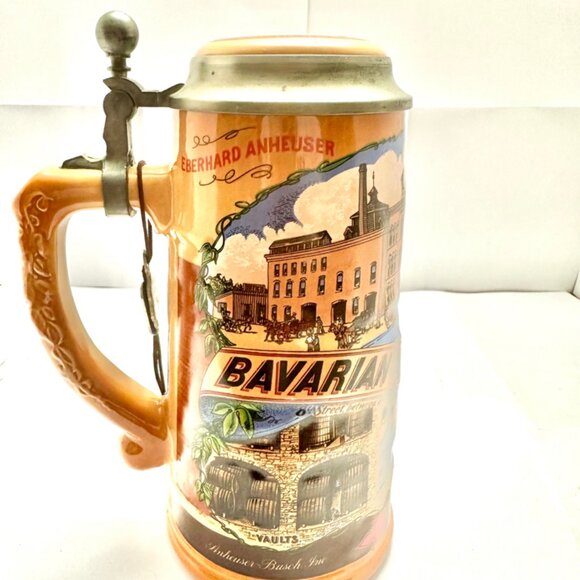 Anheuser Busch Budweiser 1990 Limited Edition 8” Classic Stein Vintage - Picture 9 of 11